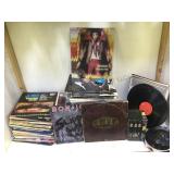 SHELF LOT OF RECORDS - MARLEY, JOVI, BEATLES &MORE