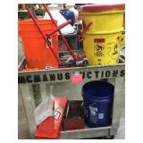 CART TOP AND BOTTOM TOOL ORGANIZERS, BUCKETS