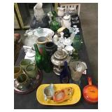 TABLE TOP OF ASSORTED DISHES, PFALTZGRAFF AND MORE