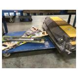 BOTTOM SHELF NEW SAWS AND MACHETES, CABLE