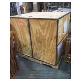 LARGE WOODEN STEEL REINFORCED CRATE