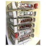 COLL. OF "HO" & "HERPA" DIECAST TRUCKS, W/ DISPLAY
