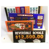 4 PIECES OF SLOT GLASS