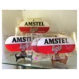 4 AMSTEL LIGHT BEER PLEXI-GLASS SIGNS