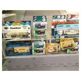 COLL. OF DIECAST TRUCKS & CARS W/ DISPLAY