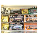 COLL. OF DIECAST TRUCKS & CARS, W / DISPLAY