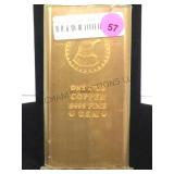 2013 1 KILO (2.2 LBS.) .9995 FINE COPPER