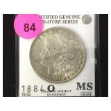 1884-O MORGAN SILVER DOLLAR
