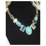 HEAVY STERLING MICHAEL DAWKINS NECKLACE