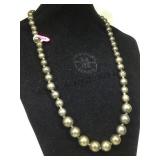 DOUPLAISE PLATED BEAD NECKLACE