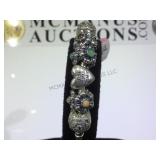 STERLING PANDRA BRACELET W/ 6 CHARMS