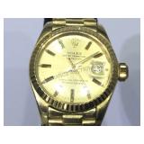 ROLEX PRESIDENTAL 18K GOLD LADIES WATCH 6917