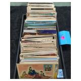 TRAY LOT OF POST CARDS, SOME VINTAGE & LINEN