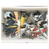TUB OF CAP GUNS, DIECAST FIGHTER JETS
