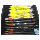 TRAY OF VINTAGE SKILCRAFT  U.S. GOVERNMENT PENCILS