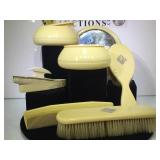 FRENCH IVORY CELLULOID VINTAGE VANITY SET