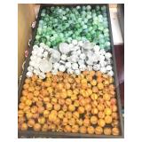 MARBLES & CHARGERS, SOME HAND BLOWN