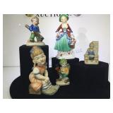5 OCCUPIED JAPAN FIGURINES