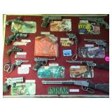 VINTAGE CAP  GUN DISPLAY