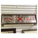 MIRRORED LUCKY LAGER SIGN