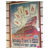 FRAMED PHISH  CONCERT POSTER