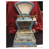 DETROIT AUTOMATIC SCALE, DIST.TABLE TOP W/ WEIGHTS