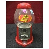 GLASS  TOP COIN OPERATED JELLY-BELLY DISPENSER