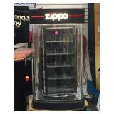 LIGHT UP REVOLVING ZIPPO DISPLAY CASE