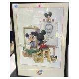 "ART OF DISNEY" MICKEY MOUSE FRAMED PRINT