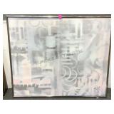 FRAMED OIL ON CANVAS ABSTRACT BY YOHO