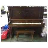 VINTAGE THOMPSON & CO. UPRIGHT GRAND PIANO