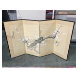 4-PANEL ASIAN SILK SCREEN