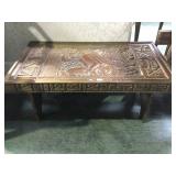 HAND CARVED CENTRAL AMERICAN COFFEE TABLE