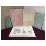 TRAY LOT OF VINTAGE PLAYBILL MATS