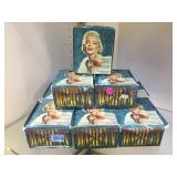 LOT OF 9 BOXES OF COLLECTABLE MARILYN MONROE CARDS