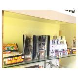 SHELF LOT OF SPORTS TRADING CARDS