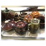 LOT OF BEAN POTS & PITCHERS, MCCOY, PFALTZGRAFF