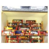 SHELF LOT OF SPORTS THEMED "RACING CHAMPIONS"