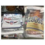 LOT OF COORS ADVERTISING BANNERS