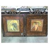 PAIR OF METAL GRAPE WALL DECOR