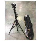 2 CAMERA TRIPODS, W/ CARRY CASE, PHOTOFLEX