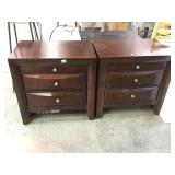 PAIR OF 2 DRAWER NGHT STANDS