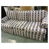 BLUE & RED CHECKERED COUCH