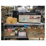 TOP 2 SHELVES, LAMP SHADES, ANTENNA, SPICE BOXES
