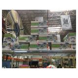 TOP SHELF, 9 BOXES OF CHRISTMAS DINNER SETS,NIB