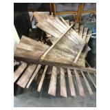 3 WOODEN WINDMILL BLADE SECTIONS