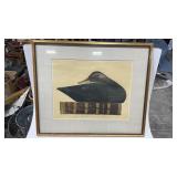 27ï¿½ X 23.5ï¿½ framed and matted Art