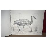 Decoy Artist Brick Paulsonï¿½s signed sketch