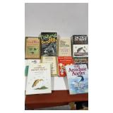 Miscellaneous books on flies fishing, and more