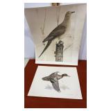 2 bird prints